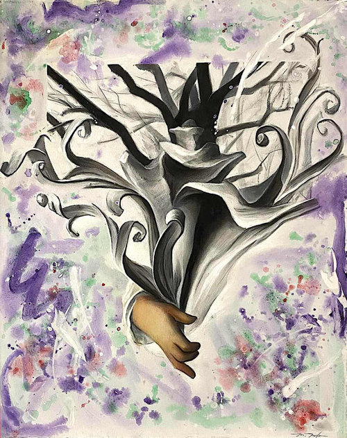 "Correspondence" Mixed media on canvas, 1992