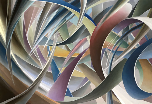 "Confrontation" Mixed media on canvas, 1994