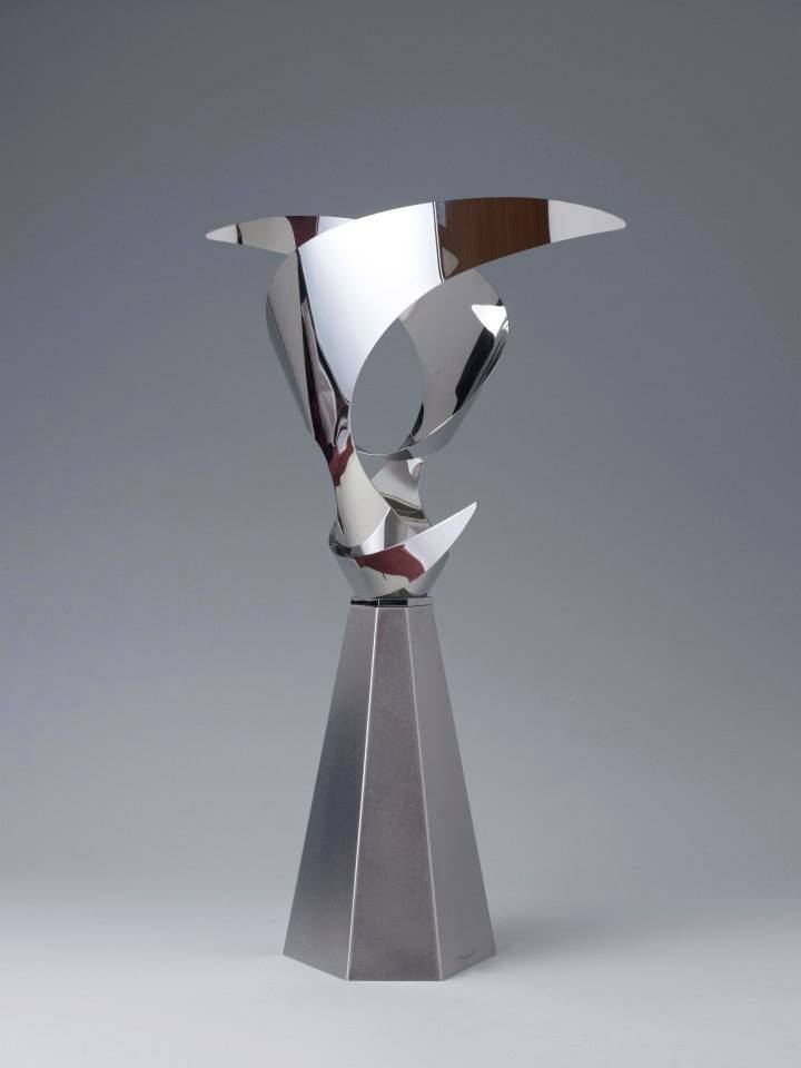"Lafcadio Hearn— Odyssey of an Open Mind-Model" Stainless Steel, 2014"