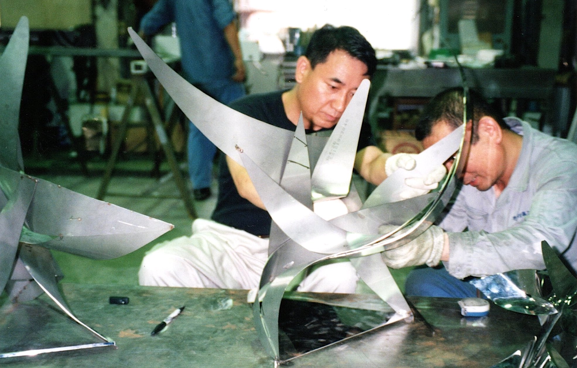 Making First Sculpture Monument Model Prepetual Flight-II Beyond Time